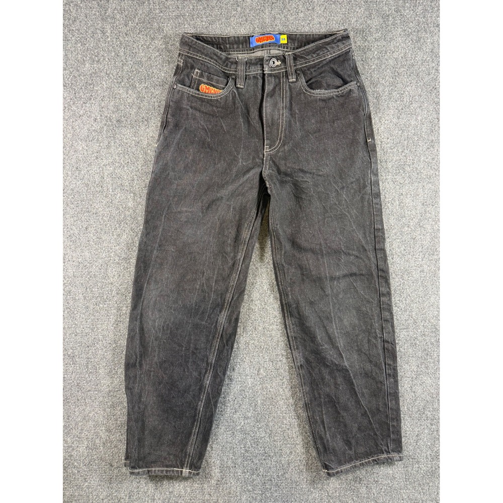 Empyre Jeans Womens‎ Size 28 Black Washed Denim Straight Leg Y2K Skater Grunge